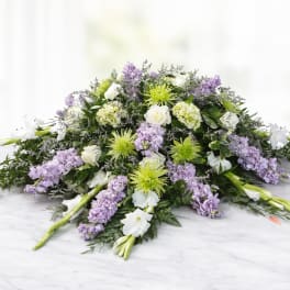 Serene Lavender Full Casket Spray