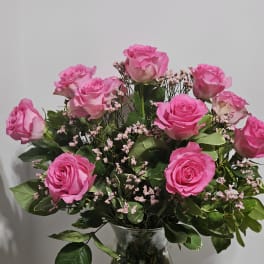 Rose Elegance Long Stem Pink Roses