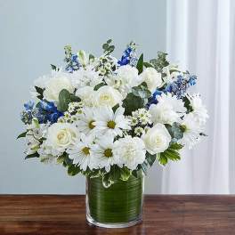 Cherished Memories - Blue and White