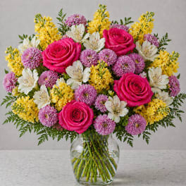 Carolina Sunrise Garden Rose Bouquet