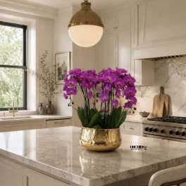 Purple Phalaenopsis Orchid Arrangement – 9 Stem Exclusive Design