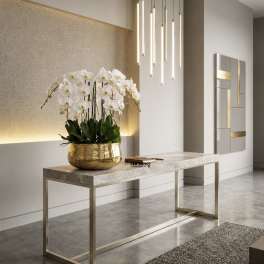 White Phalaenopsis Orchid Arrangement – 11 Stem Minimal Luxury