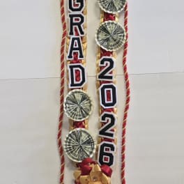 Burgundy & Yellow Grad 2026 Money Lei #38