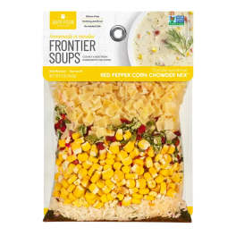 Package of red pepper corn chowder soup mix