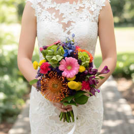 Tropical Inspired Bridal Bouq