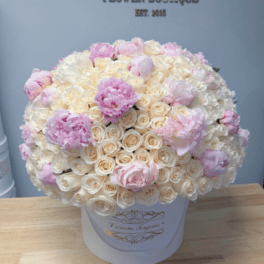 150 Roses with Peonies touch