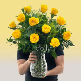 Classic Dozen Yellow Long-Stem Roses