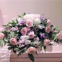 Soft and Lovely 1/2 Casket Spray