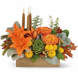 Teleflora's Fall Bamboo Garden