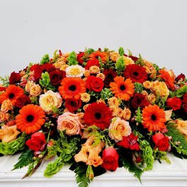 Colorful Life Casket Spray