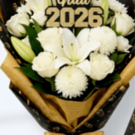 Grad Wrapped Bouquet
