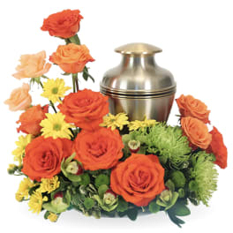 Setting Sun Urn Wreath