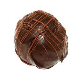 Chocolate truffle with a dark chocolate drizzle