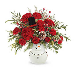 Teleflora's Send A Hug Frosty Glow Bouquet
