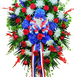 [TT-ANC40P]: GRAND PATRIOTIC SPRAY - PREMIUM by Twin Towers Florist, Arlington VA