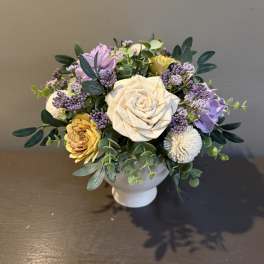 Sola Wooden Flower Centerpiece - Lavender Love