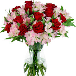 red and pink love