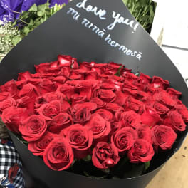 50 RED ROSES BOUQUET