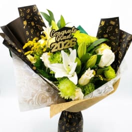 Custom Graduation Wrapped Bouquet