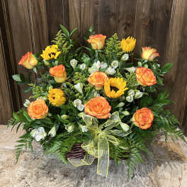 Sunflower Basket