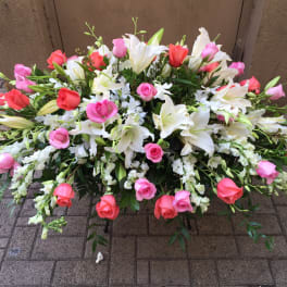 Spring floral Casket