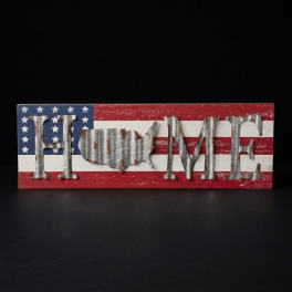 Rustic Americana "HOME" Decor for wall or mantel