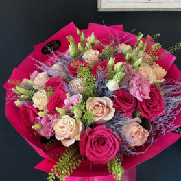 Rosy Charm Hand-Tied Bouquet