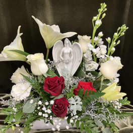 Angel in Flower garden