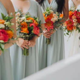 Bridesmaid tropical bouquet