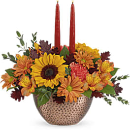 Autumn Copper Centerpiece