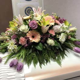 Graceful Garden Casket Spray