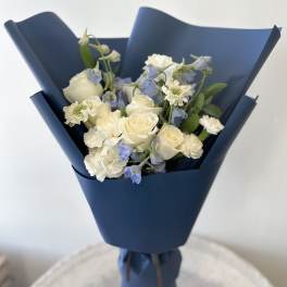 Blue Night Sky Hand Bouquet