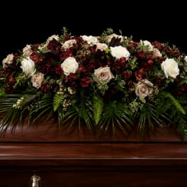 Crimson Grace Casket Spray