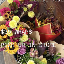 LOCAL OFFER- Seasonal Market Bouquet Wrap