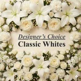 Classic Whites Designer's Choice Vased Arrangement