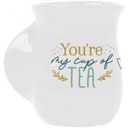 White mug with the words "You're my cup of TEA"