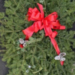 4 foot Christmas Grave Blanket