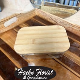 Bamboo Lid Glass Container