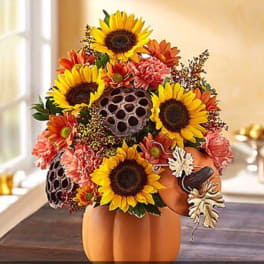 Pumpkins N' Posies Bouquet