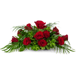 red rose centerpiece