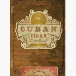 Wooden cigar box with a Cuban cigar label