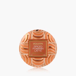 Orange Voluspa Spiced Pumpkin Latte candle tin