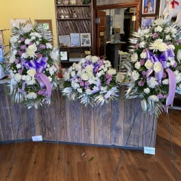 Lavender & White 3 Piece