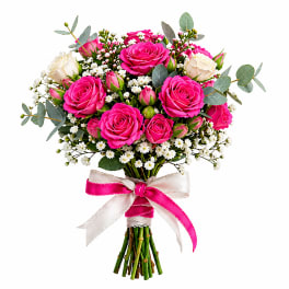Hot Pink Petite Prom Bouquet