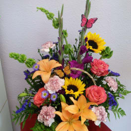 Basket Of Grace by Forever Flowers