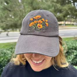 Golden poopy dad hat