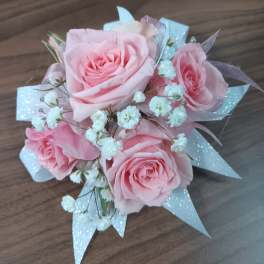 Pink Rose Corsage by BloomNation™