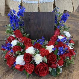Red, White and Blue Urn Tribute