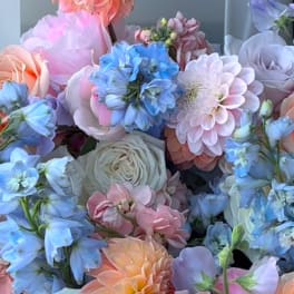 Pinks and blues with peach hues Designer's Choice