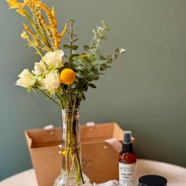 Bud Vase, Soap Bar, Body Butter, Lip Balm, & Bug Spray Bundle